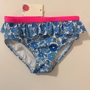 Boden Pink and White Bikini Bottom